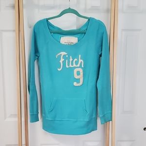 Abercrombie Turquoise Boat Neck Pullover Sweater